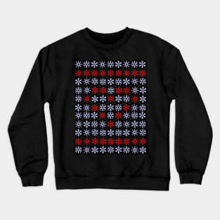 Merry Christmas Snow / snowflakes pattern Crewneck Sweatshirt